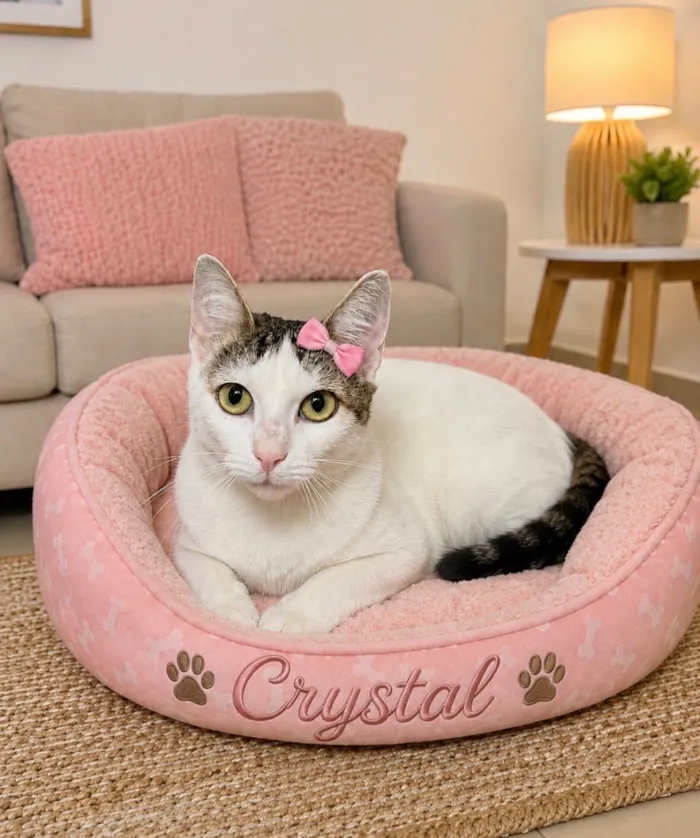 Gato raça SRD-ViraLata idade 7 a 11 meses nome Crystal 