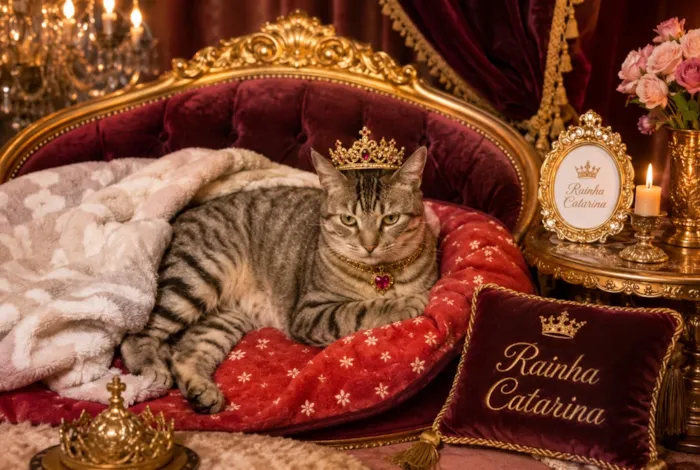 Gato raça SRD-ViraLata idade 2 a 6 meses nome Catarina 