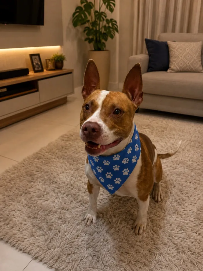 Cachorro raça Pit-Bull idade 2 anos nome Armani 