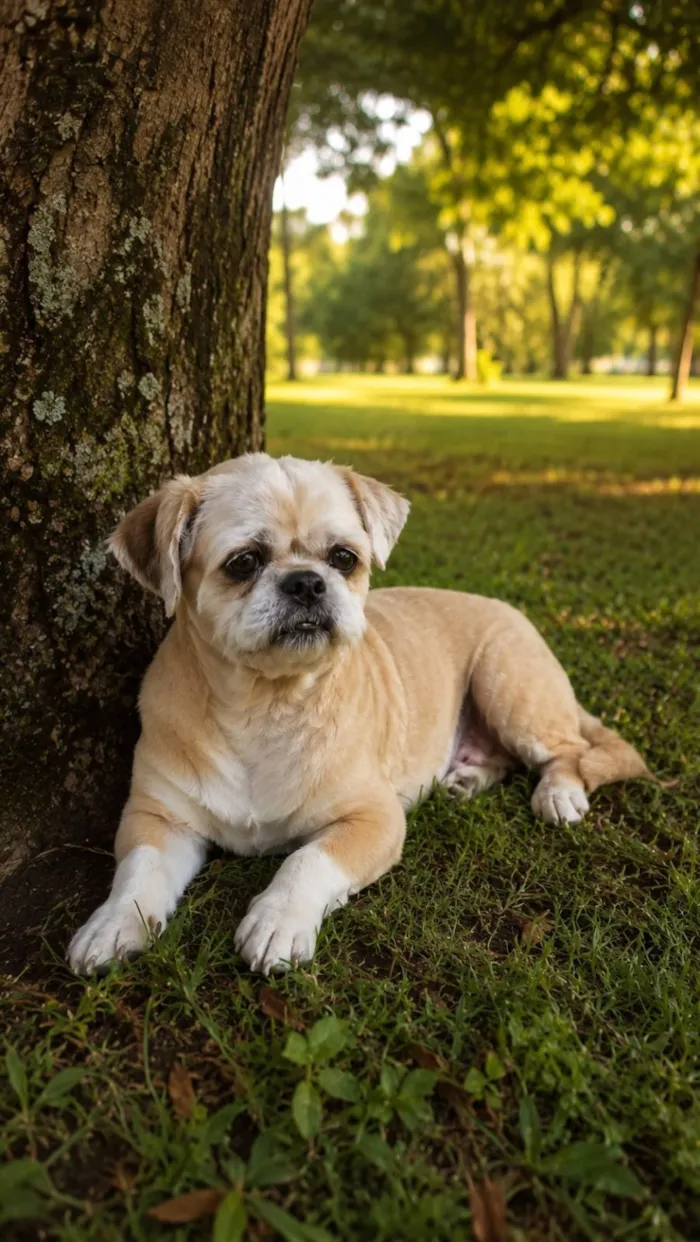 Cachorro raça Shitzu idade 6 ou mais anos nome Bidu