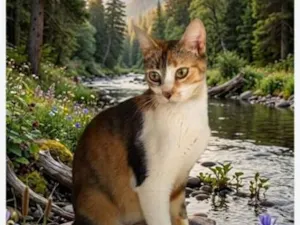 Gato raça SRD-ViraLata idade 1 ano nome Jasmine
