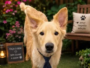 Cachorro raça SRD-ViraLata idade 1 ano nome Zeca