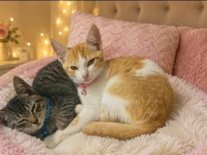 Gato raça SRD-ViraLata idade 2 a 6 meses nome Rico