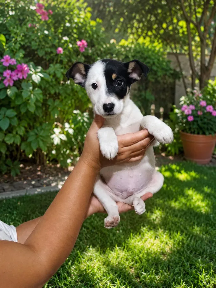 Cachorro raça SRD-ViraLata idade 2 a 6 meses nome Jerônimo 
