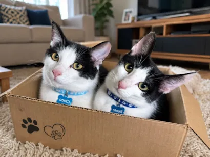Gato raça SRD-ViraLata idade 2 a 6 meses nome Chico e Bento 