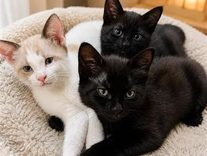 Gato raça SRD-ViraLata idade 2 a 6 meses nome Família dos 4 