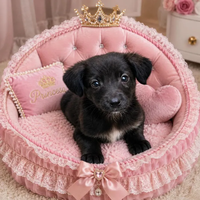 Cachorro raça SRD-ViraLata idade 2 a 6 meses nome Branca de Neve