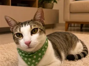 Gato raça SRD-ViraLata idade 7 a 11 meses nome Theo 