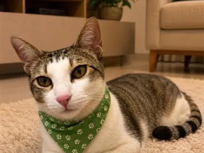Gato raça SRD-ViraLata idade 7 a 11 meses nome Theo 