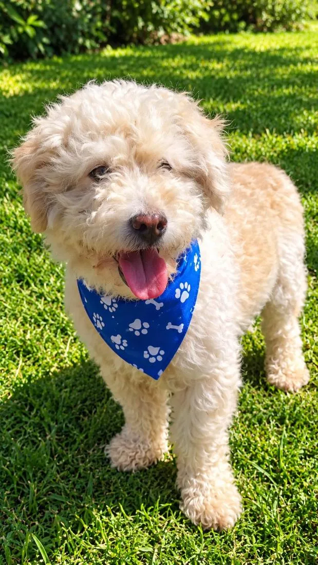 Cachorro raça Poodle idade 2 anos nome Cebolinha 