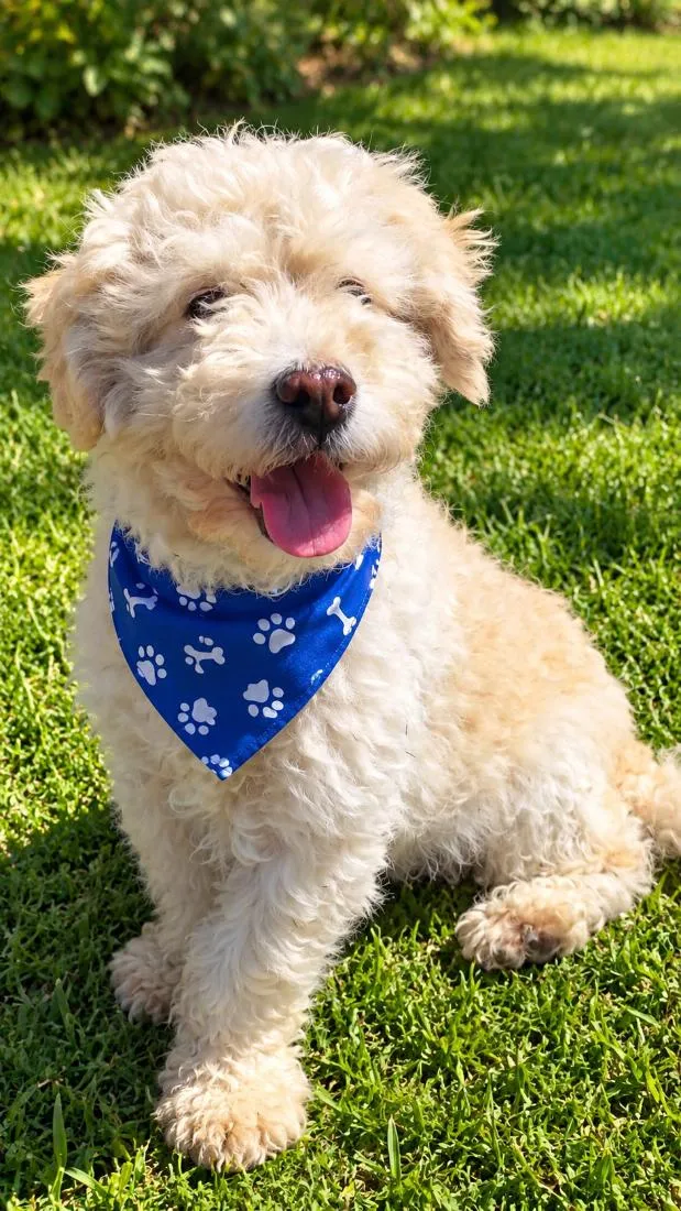 Cachorro raça Poodle idade 2 anos nome Cebolinha 