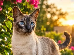 Gato raça Siamês idade 2 anos nome Zeca