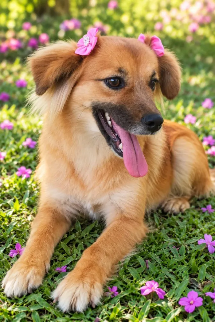 Cachorro raça SRD-ViraLata idade 1 ano nome Raposinha