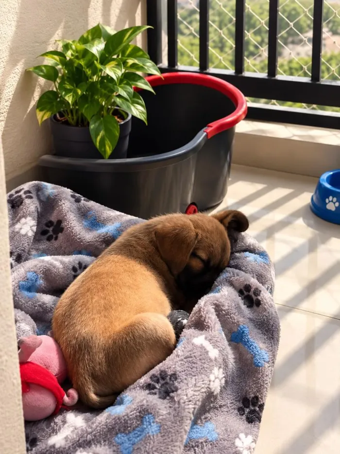 Cachorro raça SRD-ViraLata idade 2 a 6 meses nome Toddy