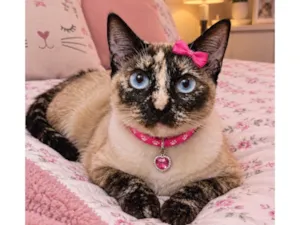 Gato raça Nao sei idade 7 a 11 meses nome Lunna