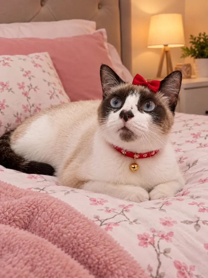 Gato raça Siamês idade 7 a 11 meses nome Helena 