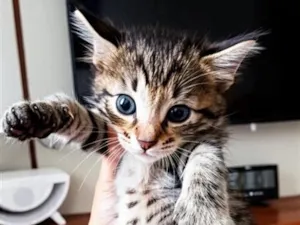 Gato raça SRD-ViraLata idade 2 a 6 meses nome Lindos felinos!!