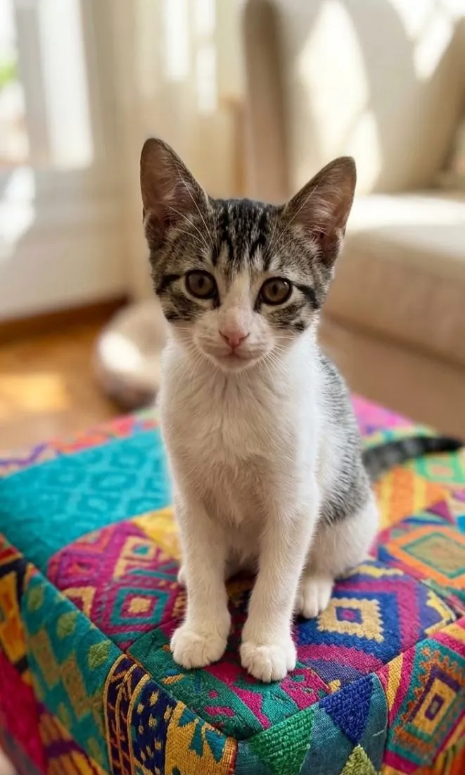 Gato raça SRD-ViraLata idade 2 a 6 meses nome Tom