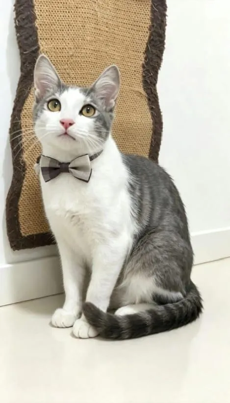 Gato raça SRD-ViraLata idade 1 ano nome ATHOS