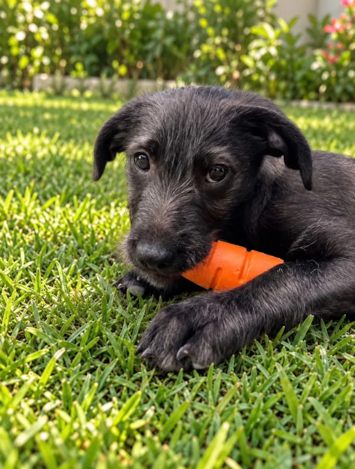 Cachorro raça SRD-ViraLata idade 2 a 6 meses nome Enzo 