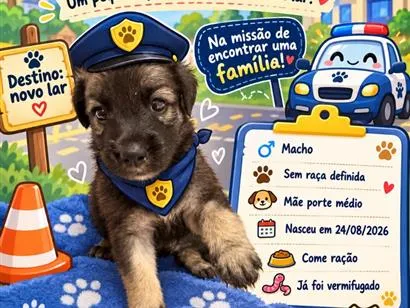 Cachorro raça SRD-ViraLata idade Abaixo de 2 meses nome Filhote
