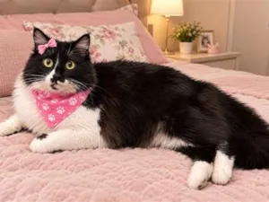 Gato raça SRD-ViraLata idade 7 a 11 meses nome Stella 