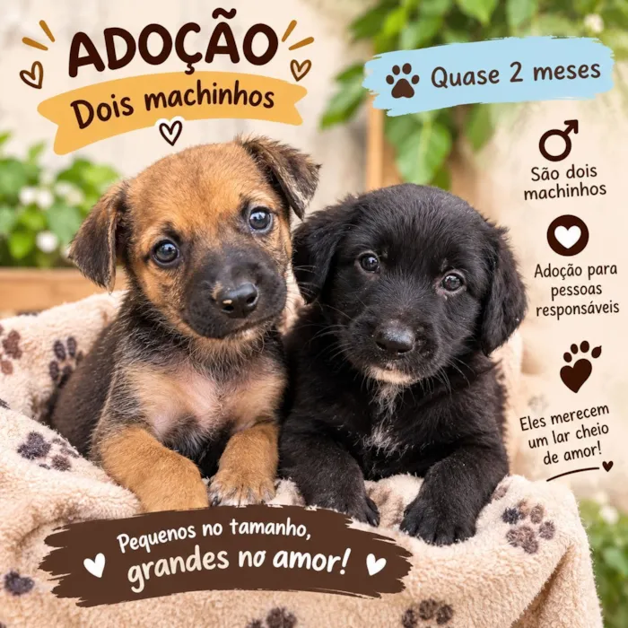 Cachorro raça SRD-ViraLata idade 2 a 6 meses nome bebes