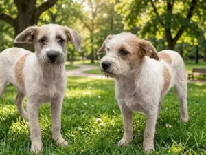 Cachorro raça SRD-ViraLata idade 7 a 11 meses nome Du e dudu