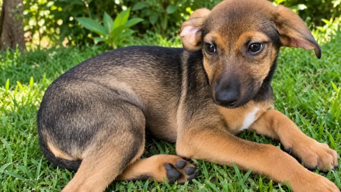 Cachorro raça SRD-ViraLata idade 2 a 6 meses nome Pandora