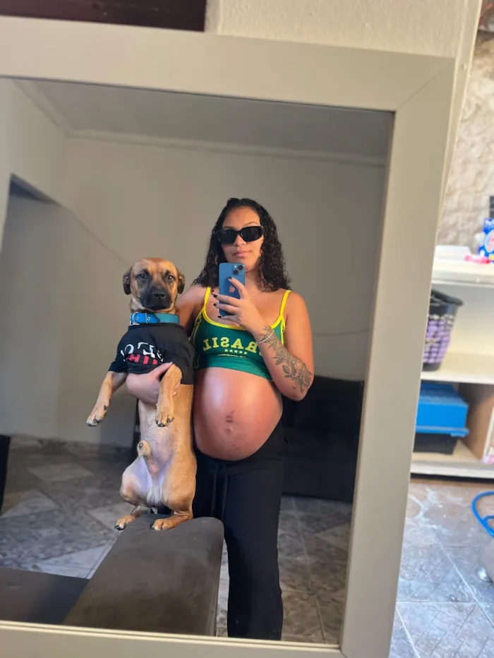 Cachorro raça SRD-ViraLata idade 7 a 11 meses nome Caju
