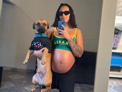 Cachorro raça SRD-ViraLata idade 7 a 11 meses nome Caju