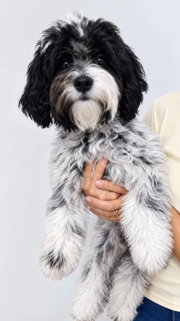 Cachorro raça Poodle idade 2 a 6 meses nome Tutu