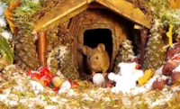 Vila em Miniatura para Ratos no Jardim