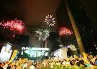 Fogos de artifício sem barulho em Curitiba