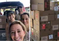 Veterinária de Santa Catarina chega a Brumadinho com 300 Kg de medicamentos doados.