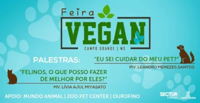 ?? No próximo sábado ocorre mais uma edição da Feira Vegan recheada de sabores, com comidas deliciosas feitas pra você e sua família, além de hortifruti orgânico e produtos de higiene naturais feitos com óleos essenciais.
Contaremos também com a presen