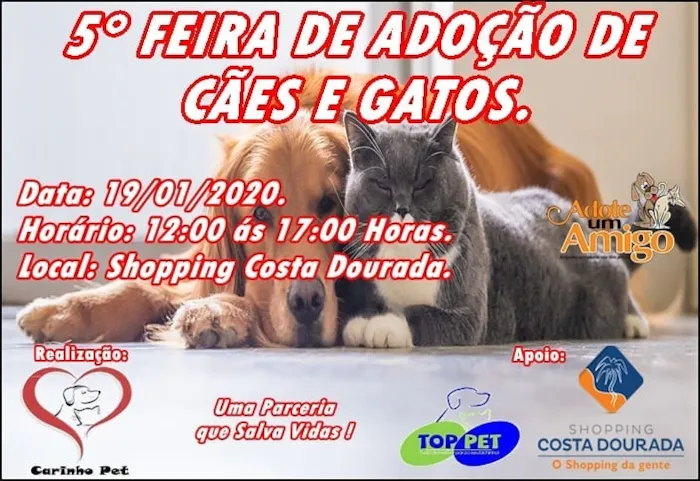 Participe da feira de adoção da Garupu e encontre seu novo amigo de quatro patas. Transforme vidas e ganhe um companheiro para sempre!