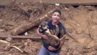 Morador reencontra cão perdido em Petrópolis