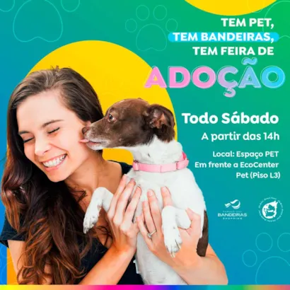 Encontre seu novo amigo! Grande Feira de Adoção no Parque das Bandeiras!