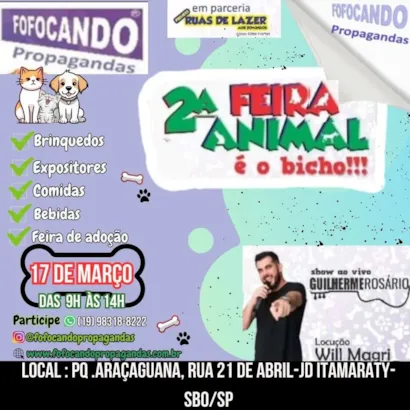 2ª Feira Animal Araçariguama - Encontre seu novo amigo!