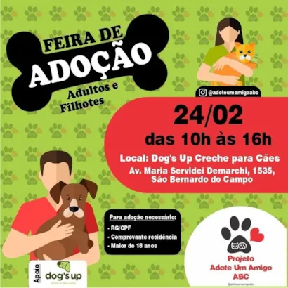 Encontre seu Melhor Amigo: Grande Feira de Adoção em São Bernardo!