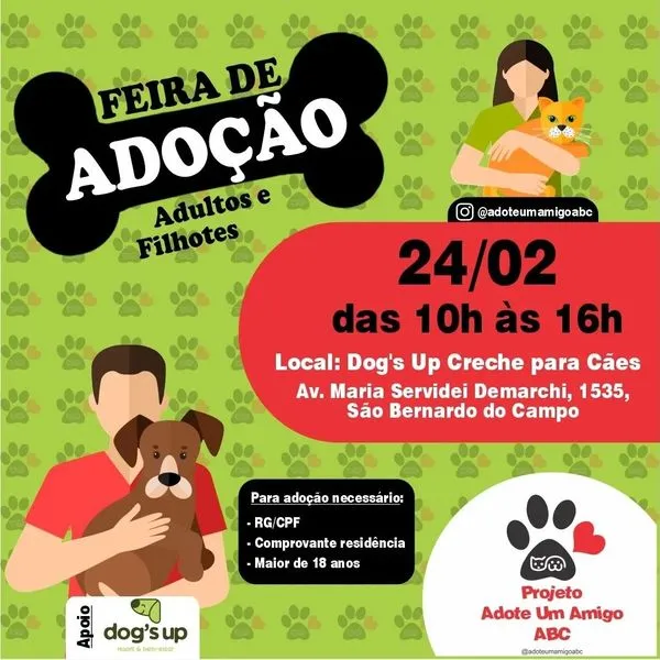 Encontre seu Melhor Amigo: Grande Feira de Adoção em São Bernardo!