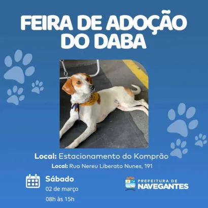 Encontre seu novo melhor amigo na Feira de Adoção em Navegantes!