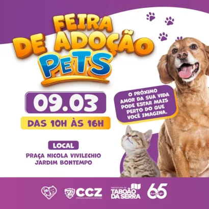 Feira de Adoção de Pets em Taboão da Serra: Encontre seu Novo Amigo!