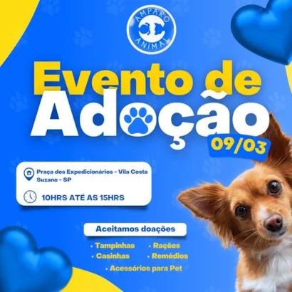 Evento de Adoção: Encontre seu Melhor Amigo em Suzano!