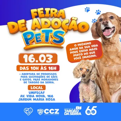 Encontre seu Novo Melhor Amigo na Feira de Adoção de Pets!