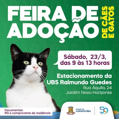 Amor e Companhia para Adotar: Feira de Adoção em Carapicuíba!