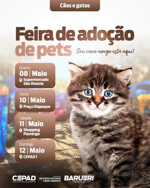 Encontre seu Melhor Amigo na Feira de Adoção de Pets em Barueri!