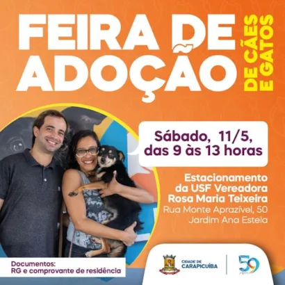 Feira de Adoção em Carapicuíba: Encontre Seu Novo Melhor Amigo!