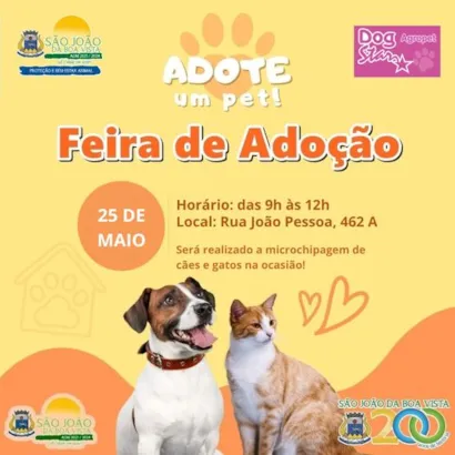 Feira de Adoção de Animais - Encontre seu Novo Melhor Amigo!